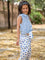 Set of 2 - Polka Dots Organic Cotton Block Printed Top & Pants Set