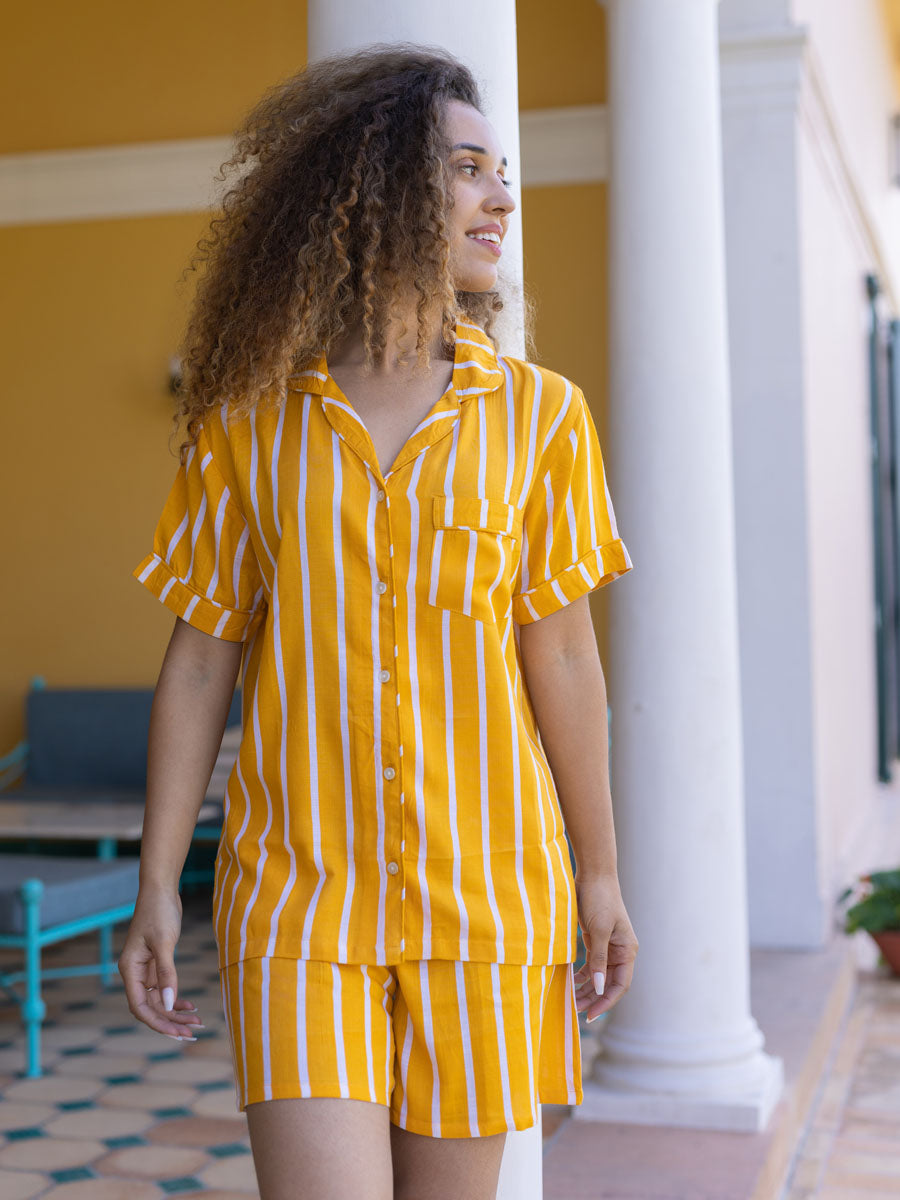 Set of 2 - Sunny Day Slub Top & Shorts