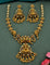 Designer Matt Lakshmi Devi Peacock Necklace Set With Gold Balls