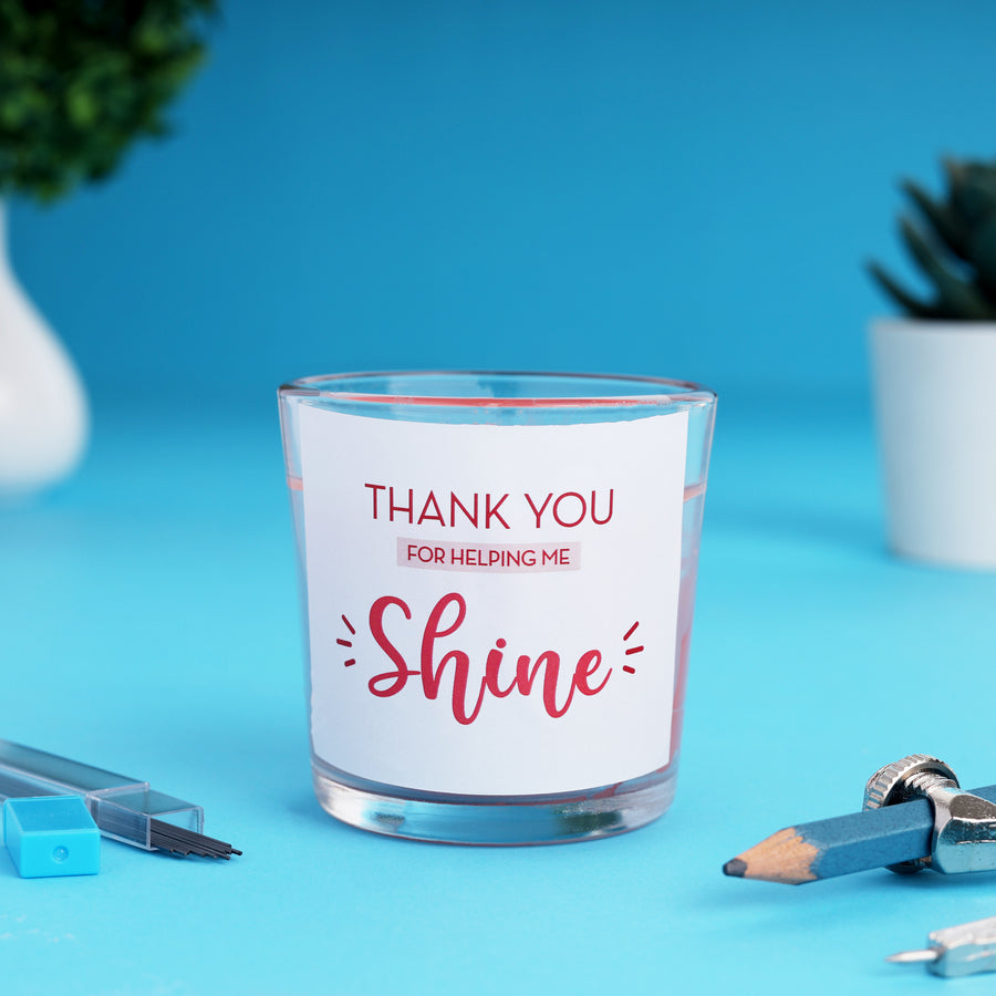 Thank You Teacher Candle