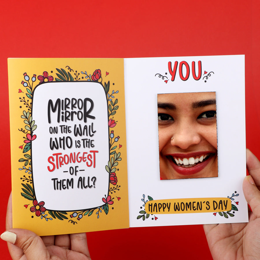 Women's Day Mirror Card - Set of 2