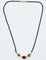 Designer Zirconia Single Line Black Bead Mangalsutra