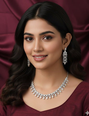 Designer Zirconia Elegance Necklace Set