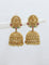 Designer Matt Kempu Temple Design Lakshmi Devi Jhumka Earrings