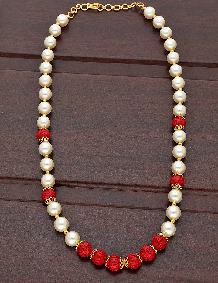 Designer Pearl and Nepali Beads Mala