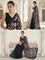 Black Net Floral Stone Work Saree With Readymade Blouse