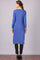 Blue Round Neck Winter kurta