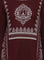 Maroon Printed Winter kurta