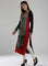 Black & Red Woollen Round Neck kurta