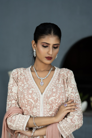 Plazo with Heavy Sequence Work on Top and Plazo with Karachi Embroidery