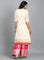 Off-White Round Neck Yarn-Dyed kurta