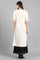 Off-White Round Neck Printed kurta