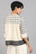 Ecru Open Front Layered Top