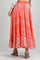 Coral Printed Skirt