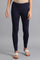 Dark Blue Cotton Jersey Lycra Tights