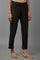 Black Solid Trousers