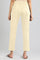 Beige Solid Trousers