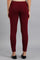 Red Woollen Leggings