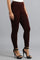 Wine Woollen Leggings