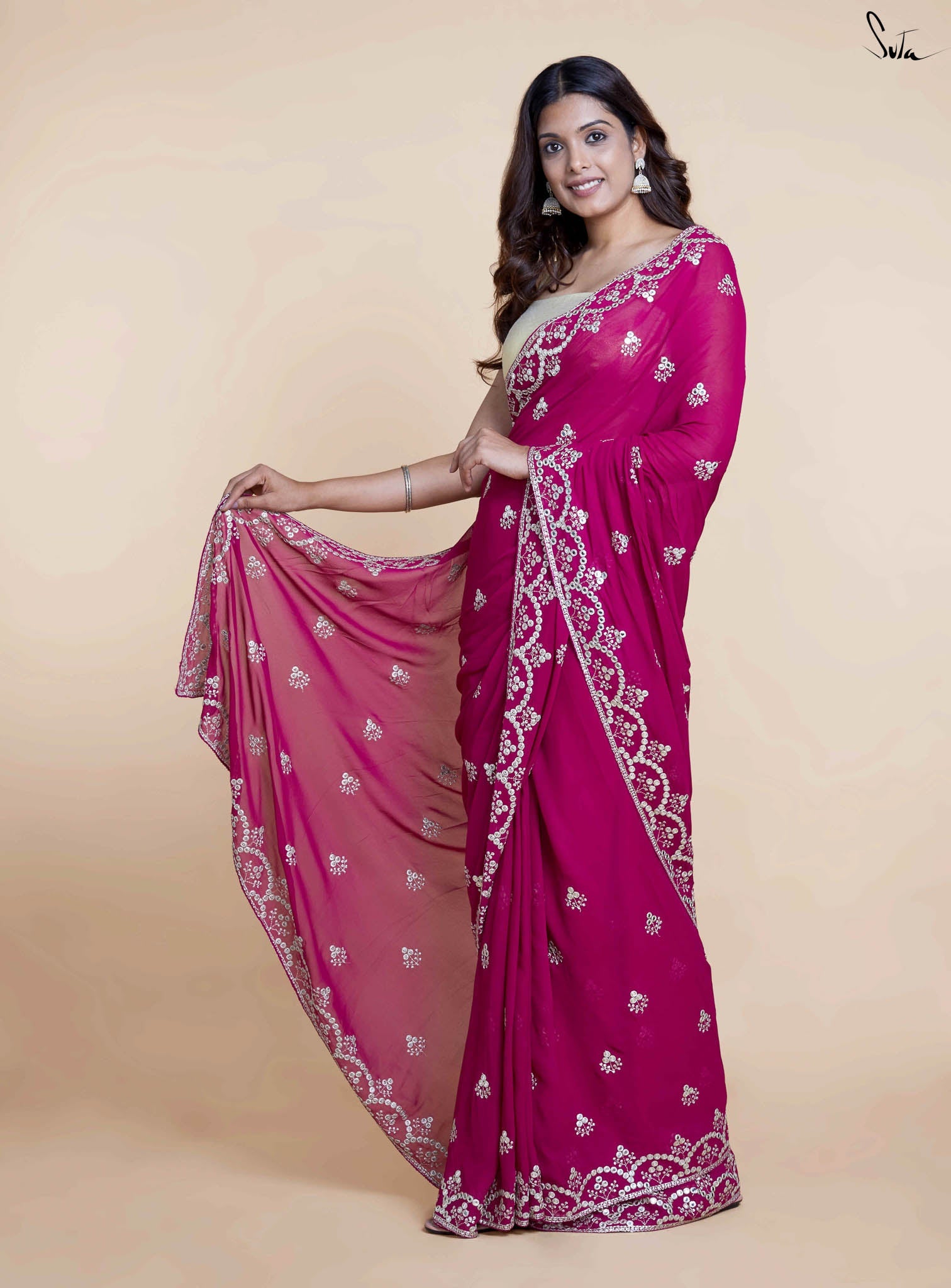 Garnet Saree