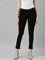 Women Solid Black Mid Rise Cropped Jeggings