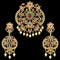 Designer Kempu Pendant Set