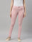 Women Solid Baby Pink Super Stretch Jeggings