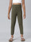 Girls Solid Olive Green 3/4th Leggings