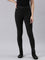 Women Printed Black Warm Jeggings