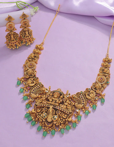 Designer Lakshmi Devi Necklace Set