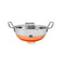 Stainless Steel Kadai with Lid, Deep Frying Pan with Copper Bottom