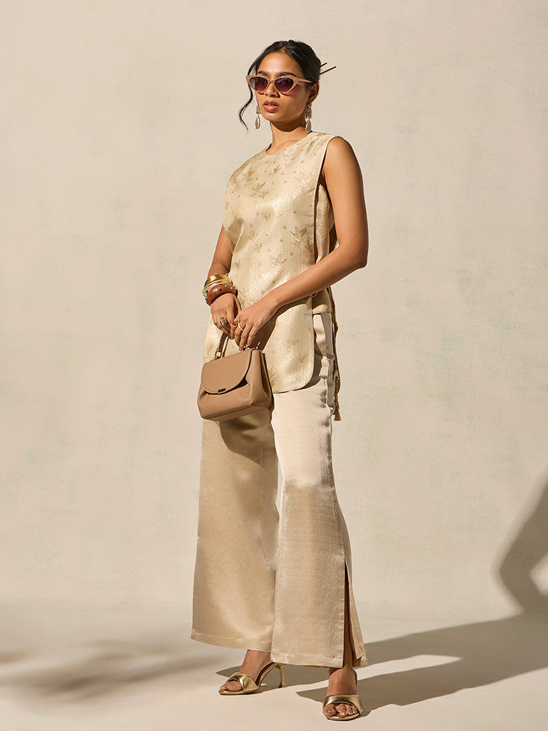 Brocade Co-ord Set - Gold