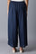 Navy Blue Sequin Parallel Pants