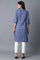 Dark Blue Printed kurta