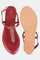 W RED Almond Toe Flat-WDELILAH