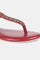 W RED Almond Toe Flat-WDELILAH