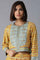 Yellow Bomber Jacket-Kalidar Skirt Set