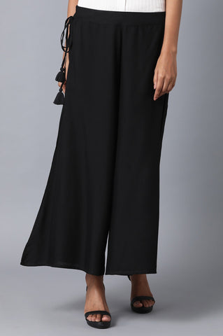 Black Straight Culottes