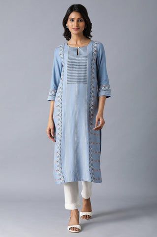 Denim Blue kurta