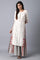 Ecru Round Neck Polka Dot kurta