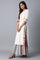 Ecru Round Neck Polka Dot kurta