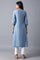 Denim Blue A-Line kurta