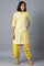 Yellow Shirt Collar Livaeco kurta