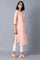 Blush Pink Khadi kurta