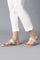 W Ivory Square Toe Flat-WADA