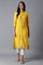 Yellow Printed kurta