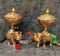 RGC antique oxide elephants with cup & lid