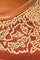 Folksong Rust Embroidered Square