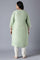 Mint Green Embroidered kurta