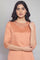 Light Orange kurta with Embroidery